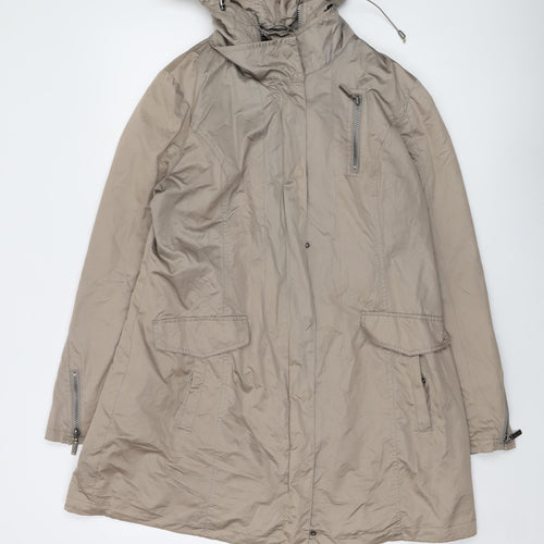 Eatagle Womens Beige Jacket Size 12 Zip