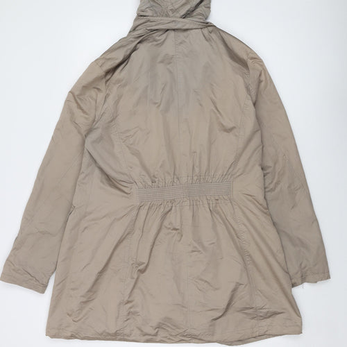 Eatagle Womens Beige Jacket Size 12 Zip