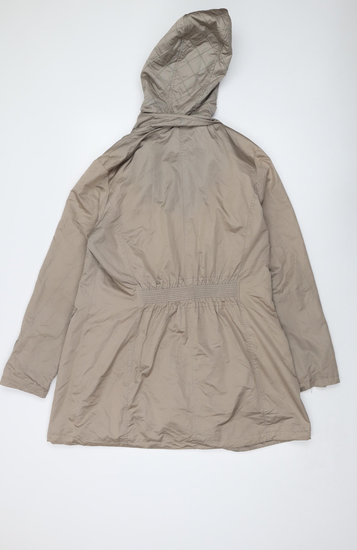 Eatagle Womens Beige Jacket Size 12 Zip