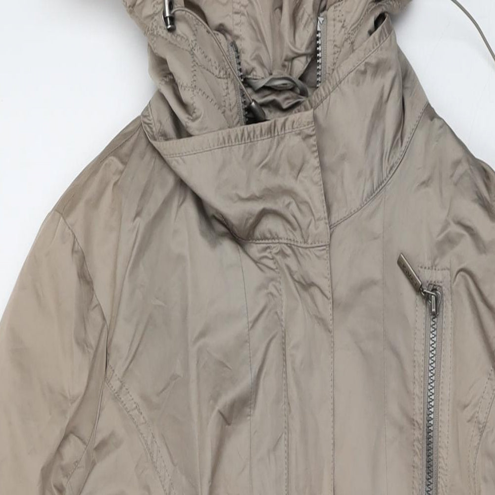 Eatagle Womens Beige Jacket Size 12 Zip