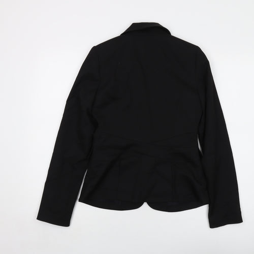Warehouse Womens Black Jacket Size 10 Button