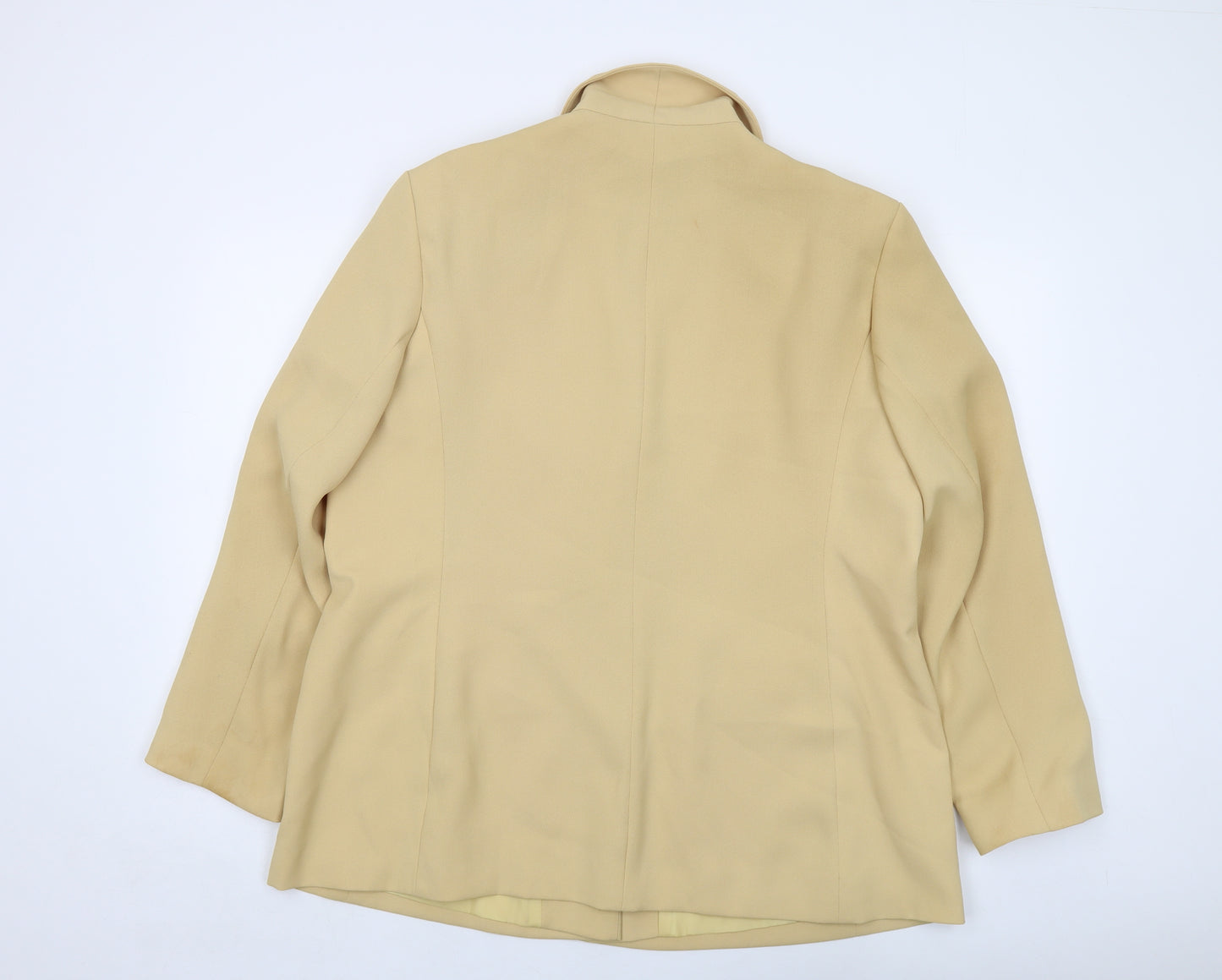 Bonmarché Womens Yellow Jacket Size 20 Button