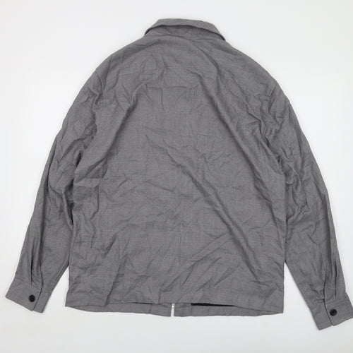 H&M Mens Grey Jacket Size L Zip