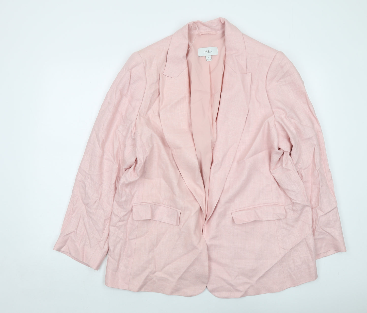 Marks and Spencer Womens Pink Jacket Size 20