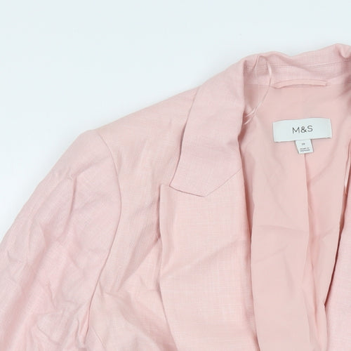 Marks and Spencer Womens Pink Jacket Size 20