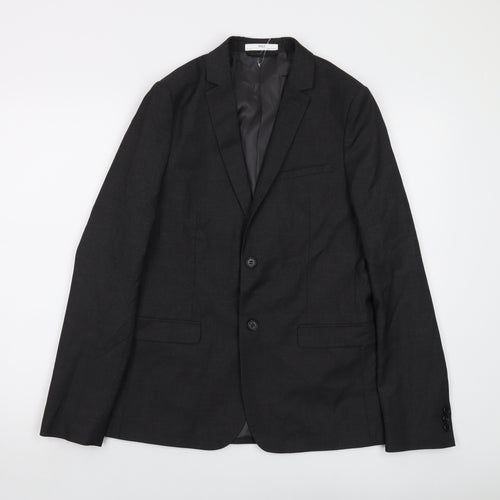 Marks and Spencer Boys Grey Jacket Size 14-15 Years Button