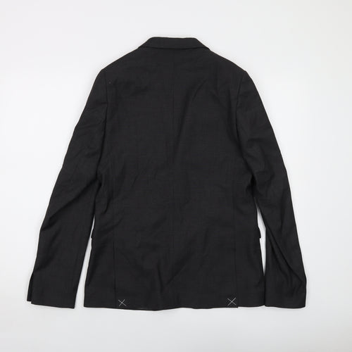 Marks and Spencer Boys Grey Jacket Size 14-15 Years Button