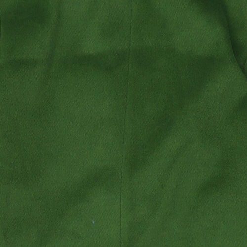 Marks and Spencer Womens Green Overcoat Coat Size 14 Button