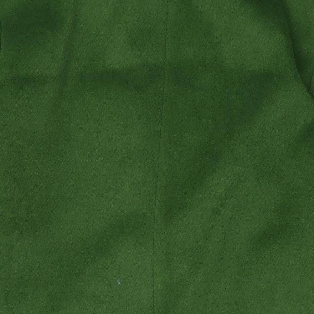 Marks and Spencer Womens Green Overcoat Coat Size 14 Button