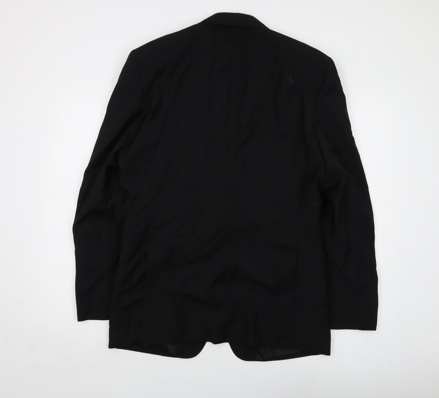 Zara Mens Black Wool Jacket Suit Jacket Size 42 Regular