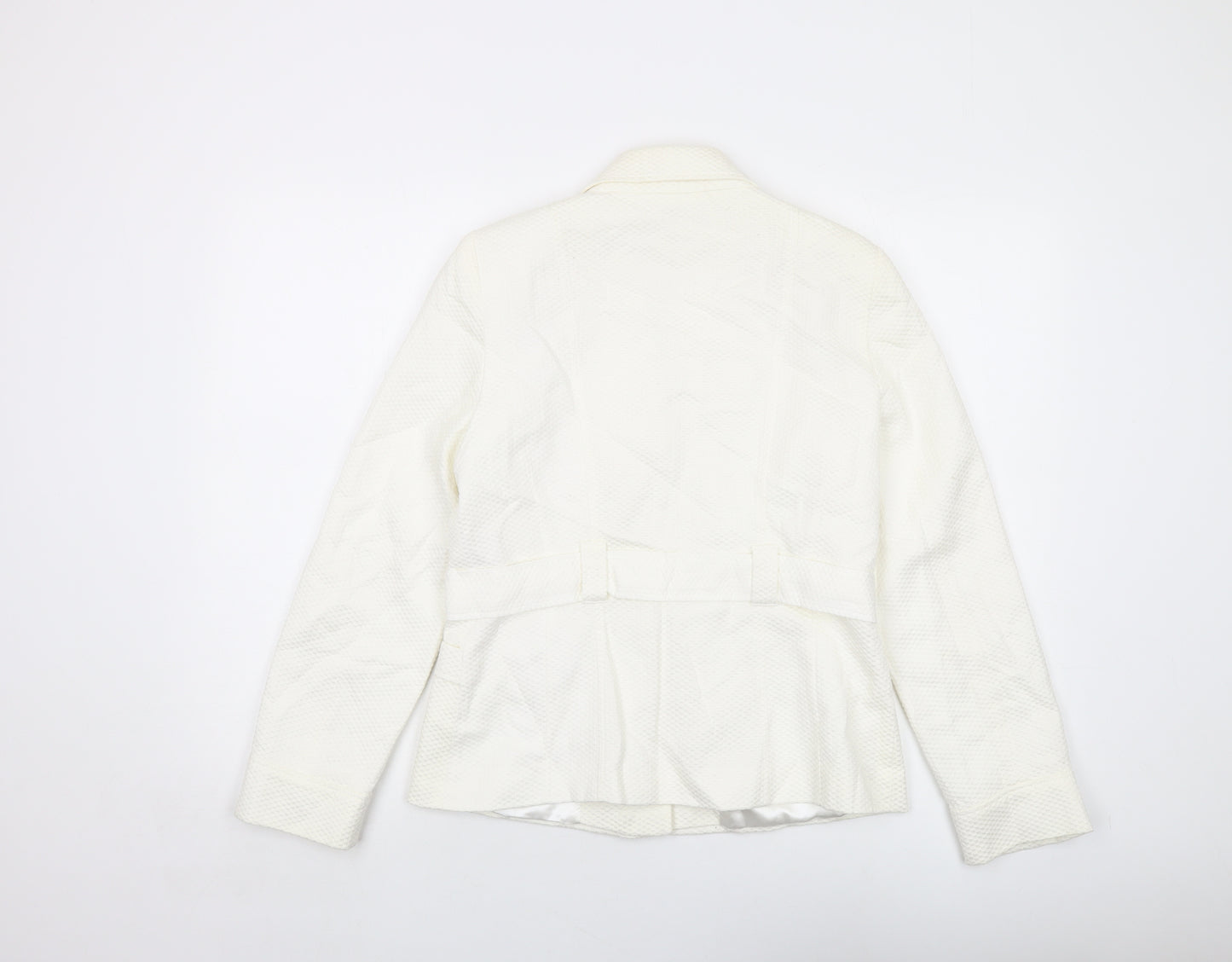 Savoir Womens Ivory Jacket Size 12 Button