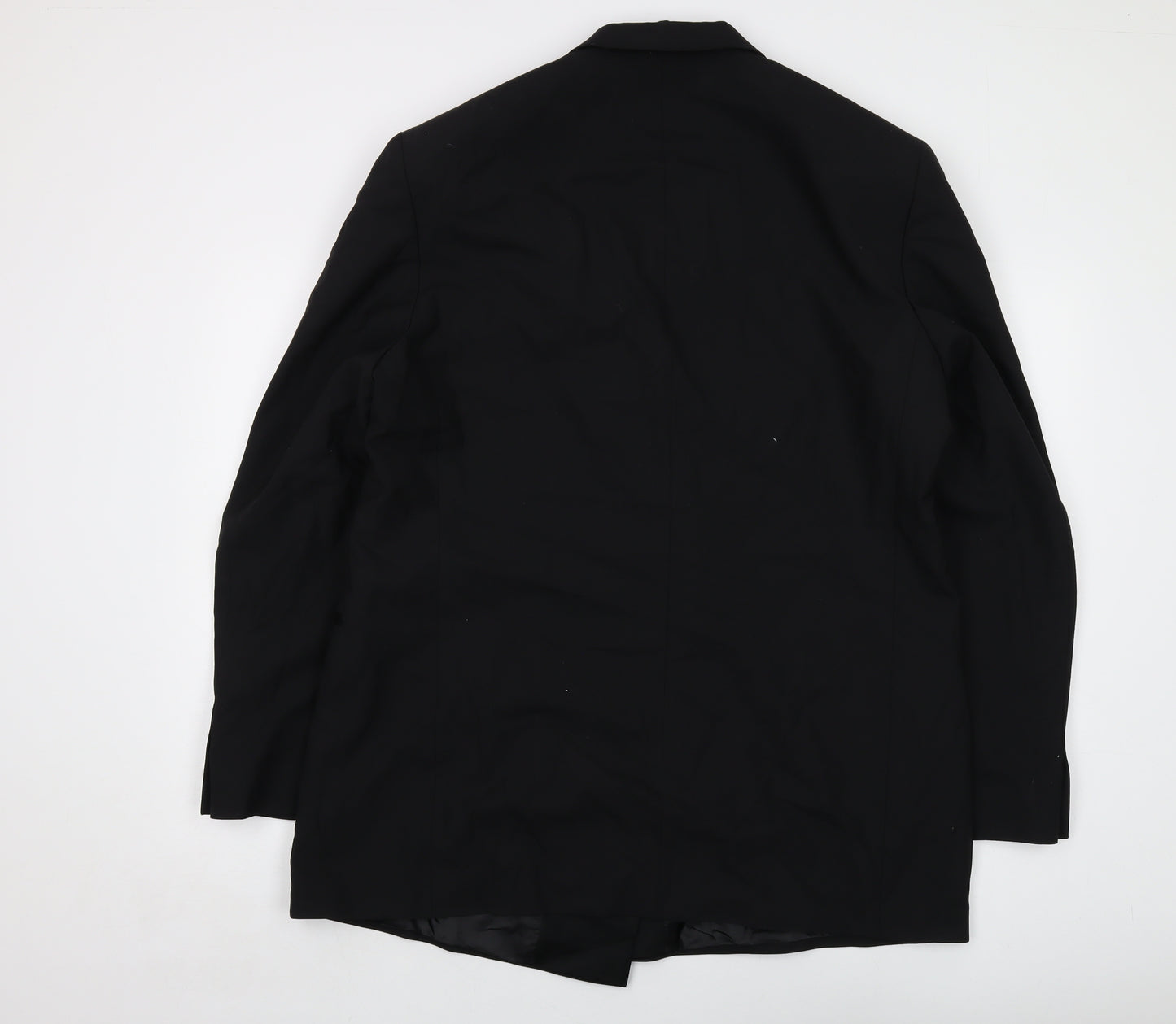 Marks and Spencer Mens Black Wool Jacket Suit Jacket Size 44 Regular