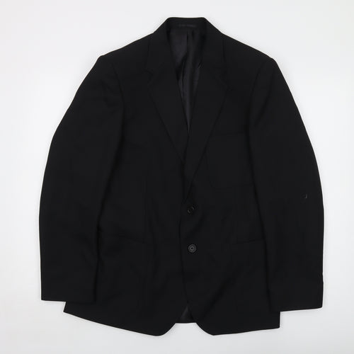 John Lewis Boys Black Jacket Size 16 Years Button