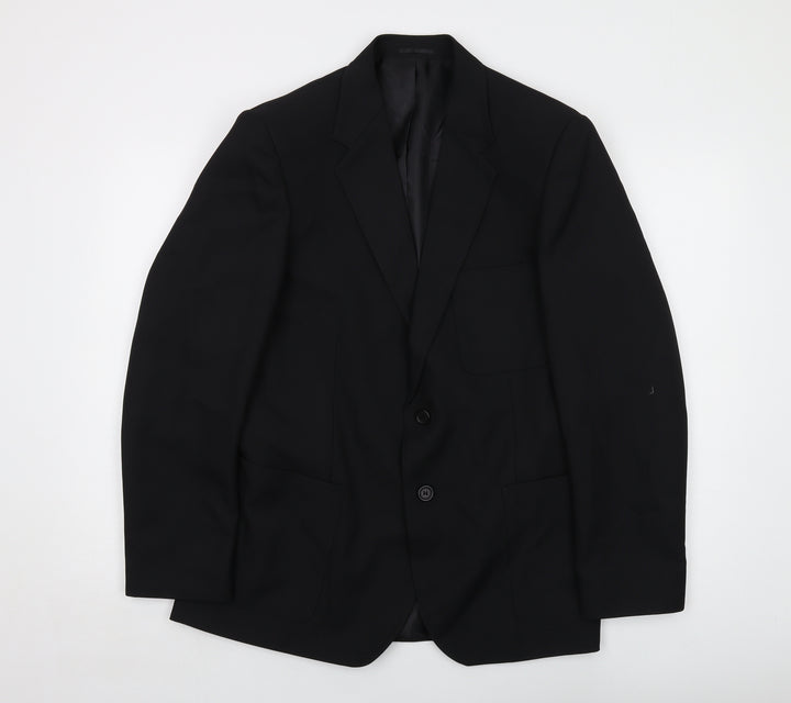 John Lewis Boys Black Jacket Size 16 Years Button