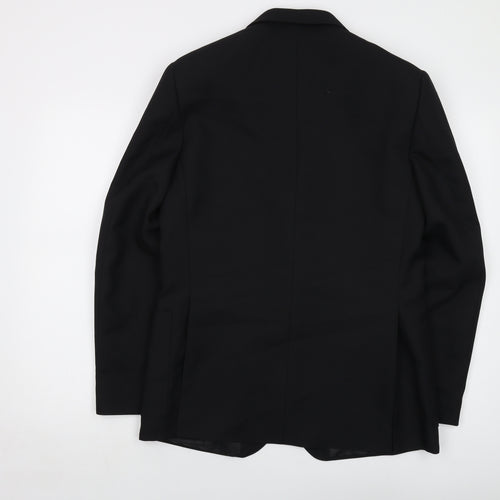 John Lewis Boys Black Jacket Size 16 Years Button