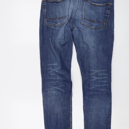 ASOS Mens Blue Cotton Skinny Jeans Size 29 in L30 in Regular Button