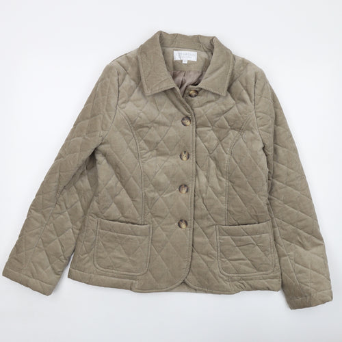 Cotswold Womens Beige Jacket Size 12 Button
