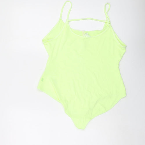 By Boutique Womens Green Cotton Bodysuit One-Piece Size XL Snap