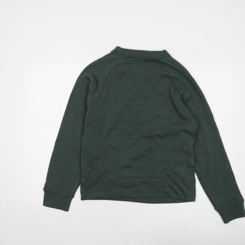 GOODMOVE Womens Green Cotton Pullover Sweatshirt Size 6 Pullover