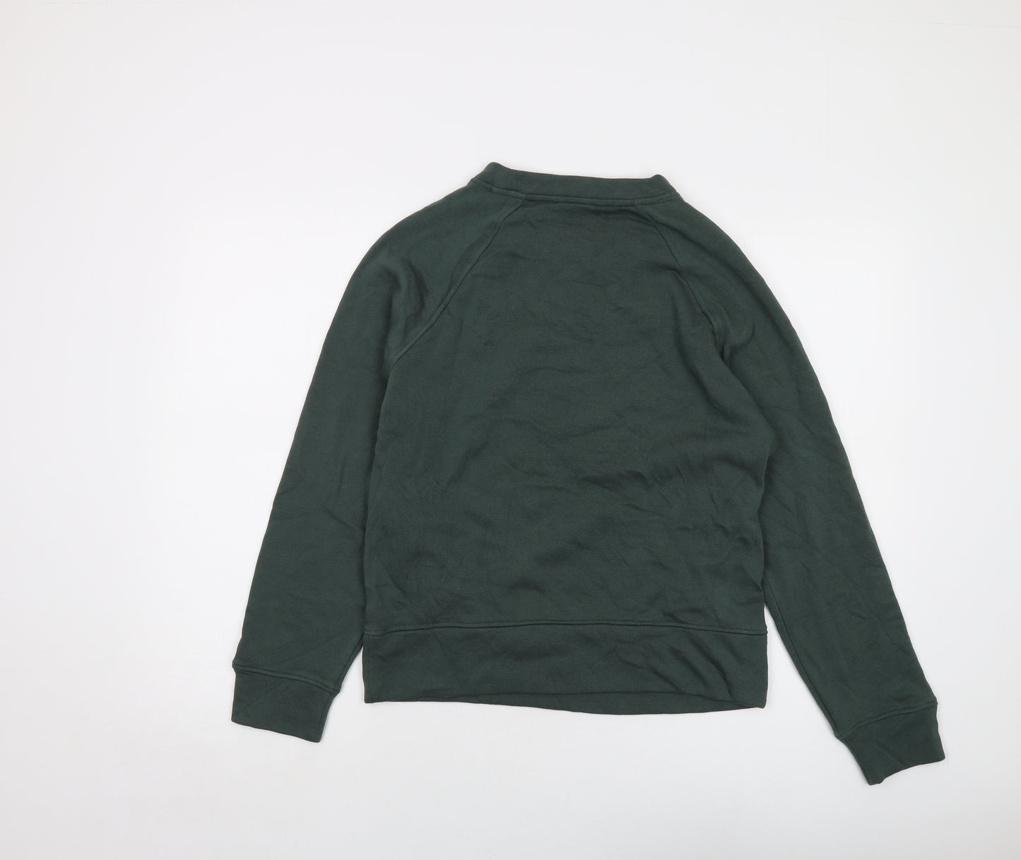 GOODMOVE Womens Green Cotton Pullover Sweatshirt Size 6 Pullover