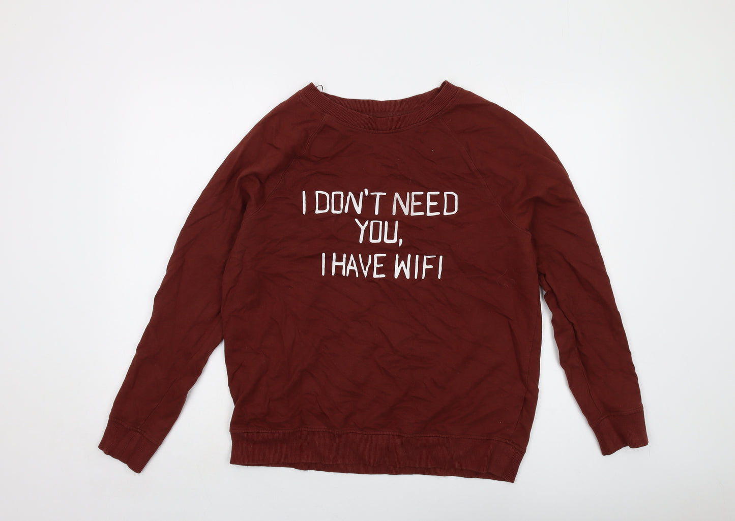 NEXT Womens Brown Cotton Pullover Sweatshirt Size 16 Pullover