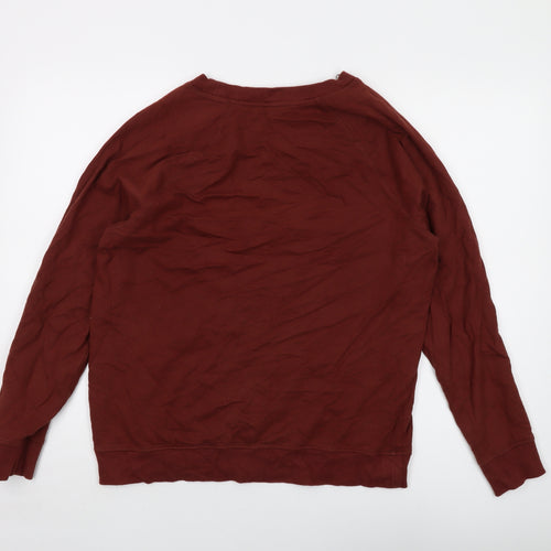 NEXT Womens Brown Cotton Pullover Sweatshirt Size 16 Pullover