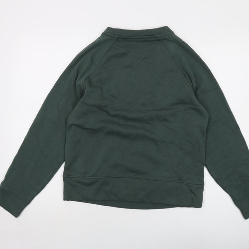 GOODMOVE Womens Green Cotton Pullover Sweatshirt Size 8 Pullover