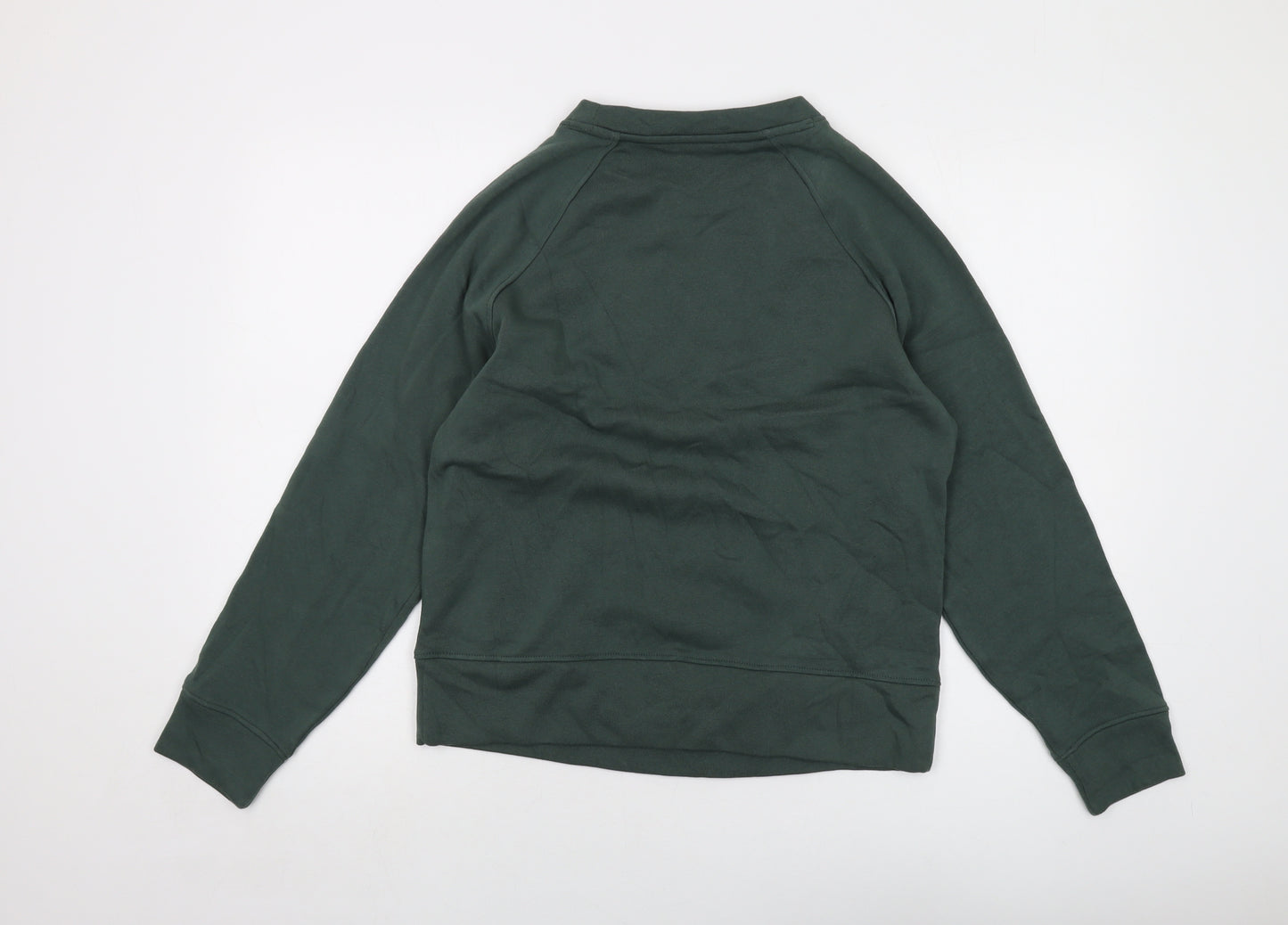 GOODMOVE Womens Green Cotton Pullover Sweatshirt Size 8 Pullover