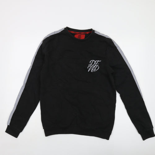 DFND Mens Black Cotton Pullover Sweatshirt Size M