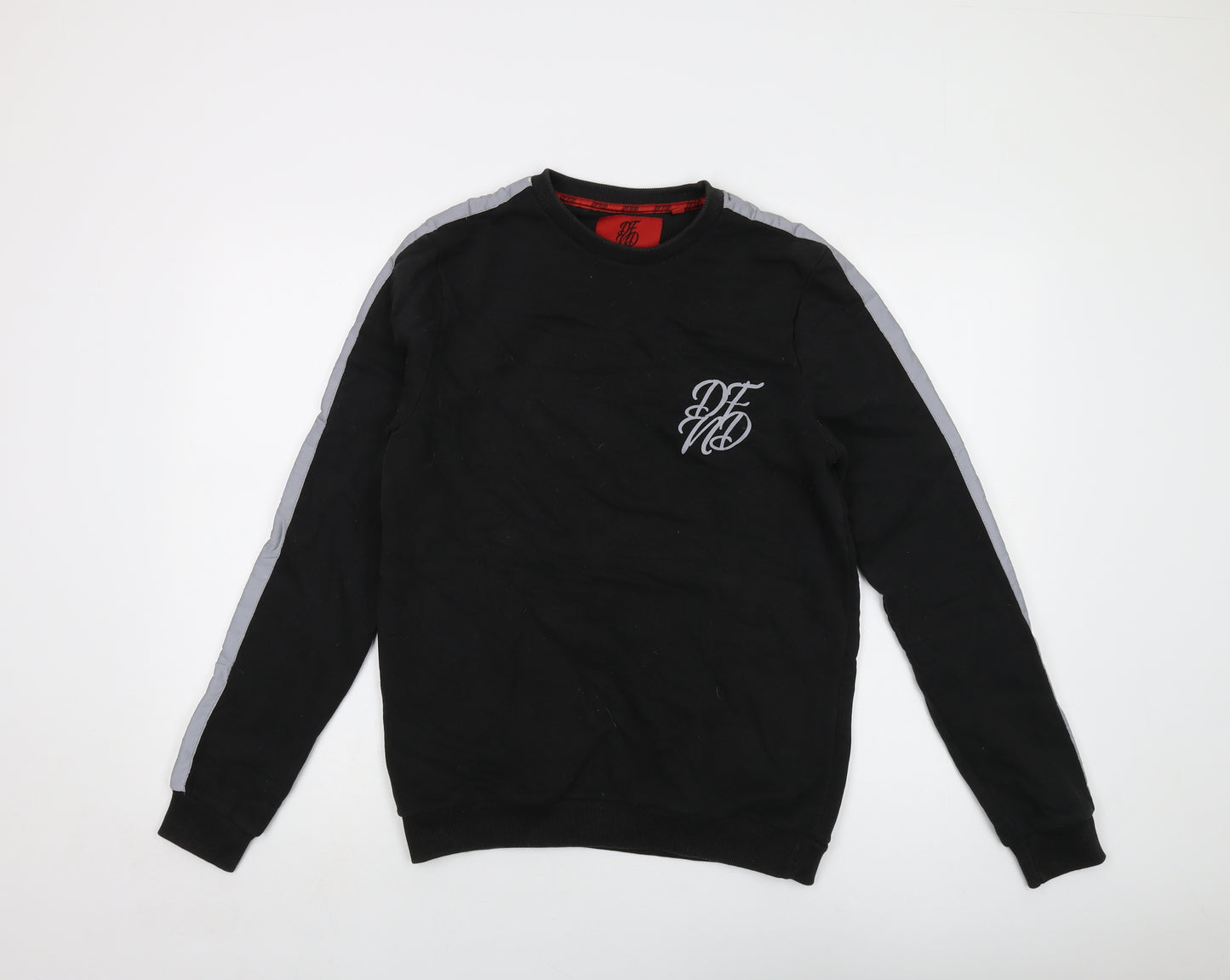 DFND Mens Black Cotton Pullover Sweatshirt Size M