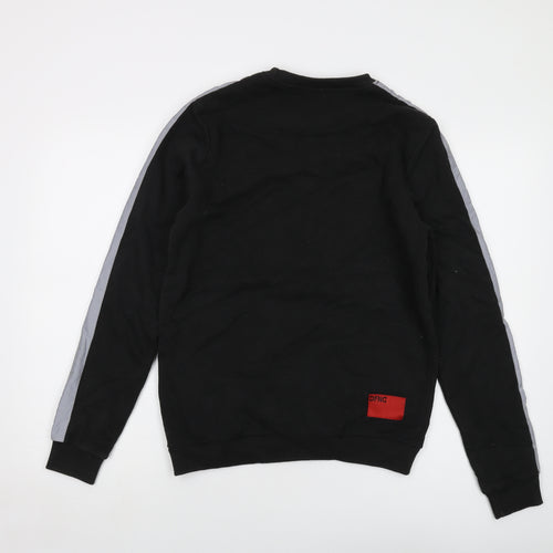 DFND Mens Black Cotton Pullover Sweatshirt Size M