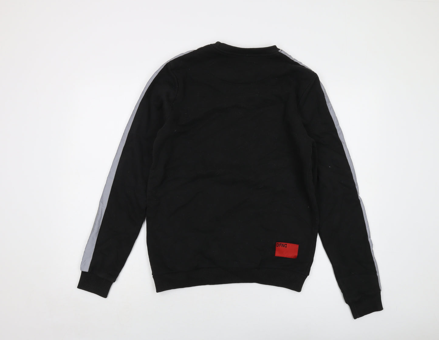 DFND Mens Black Cotton Pullover Sweatshirt Size M