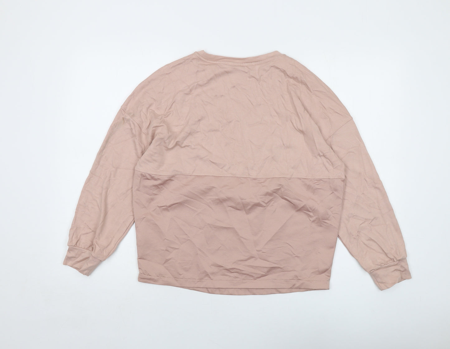 NEXT Womens Pink Viscose Pullover Sweatshirt Size 6 Pullover