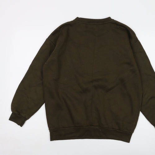 AX Paris Mens Green Cotton Pullover Sweatshirt Size S