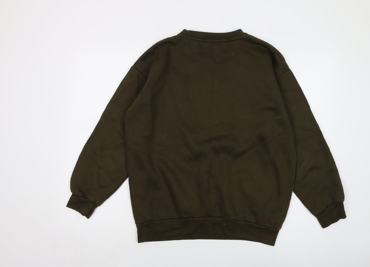AX Paris Mens Green Cotton Pullover Sweatshirt Size S
