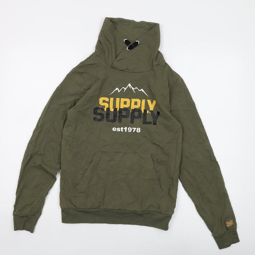 KappAhl Boys Green Cotton Pullover Sweatshirt Size 14-15 Years Pullover