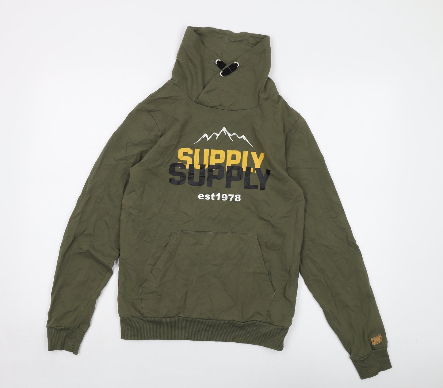 KappAhl Boys Green Cotton Pullover Sweatshirt Size 14-15 Years Pullover
