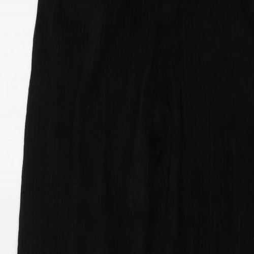 Zra Girls Black Cotton Carrot Trousers Size 13-14 Years Regular Button