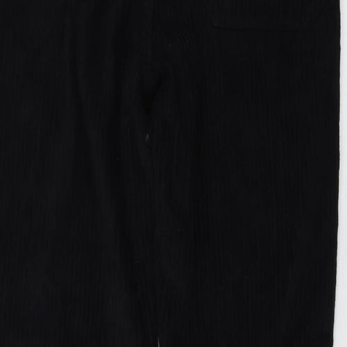 Zra Girls Black Cotton Carrot Trousers Size 13-14 Years Regular Button