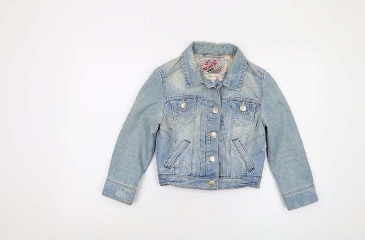 New Look Womens Blue Jacket Size 8 Button