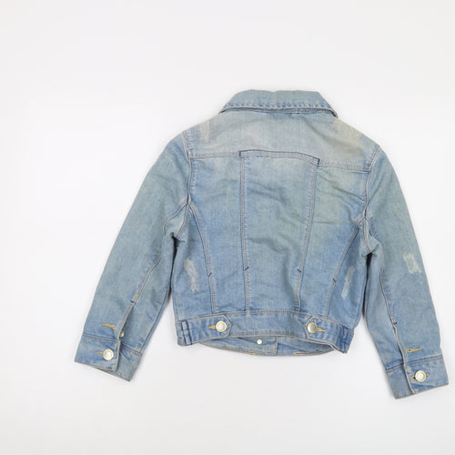 New Look Womens Blue Jacket Size 8 Button