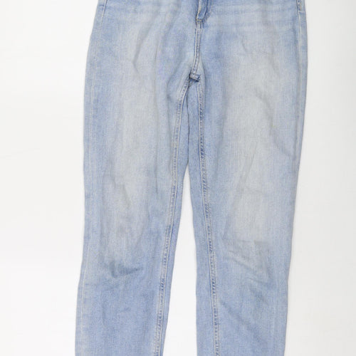 ASOS Womens Blue Cotton Mom Jeans Size 26 in L26 in Regular Button