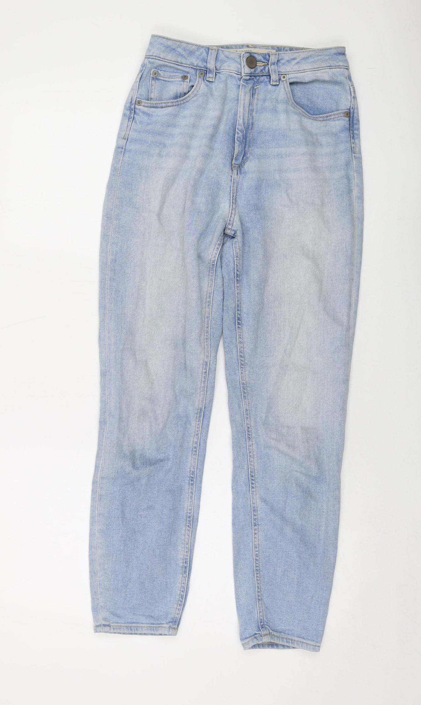 ASOS Womens Blue Cotton Mom Jeans Size 26 in L26 in Regular Button