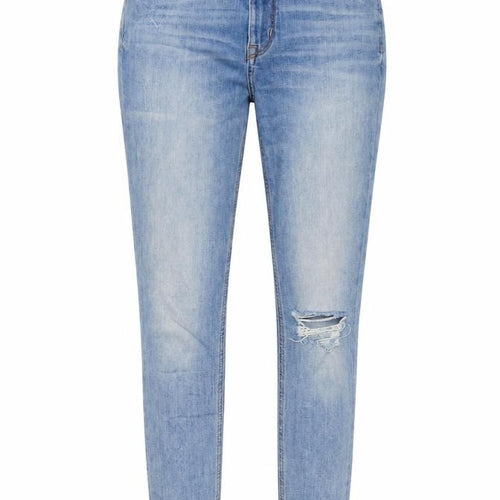 H&M Womens Blue Cotton Skinny Jeans Size 10 L27 in Regular Button