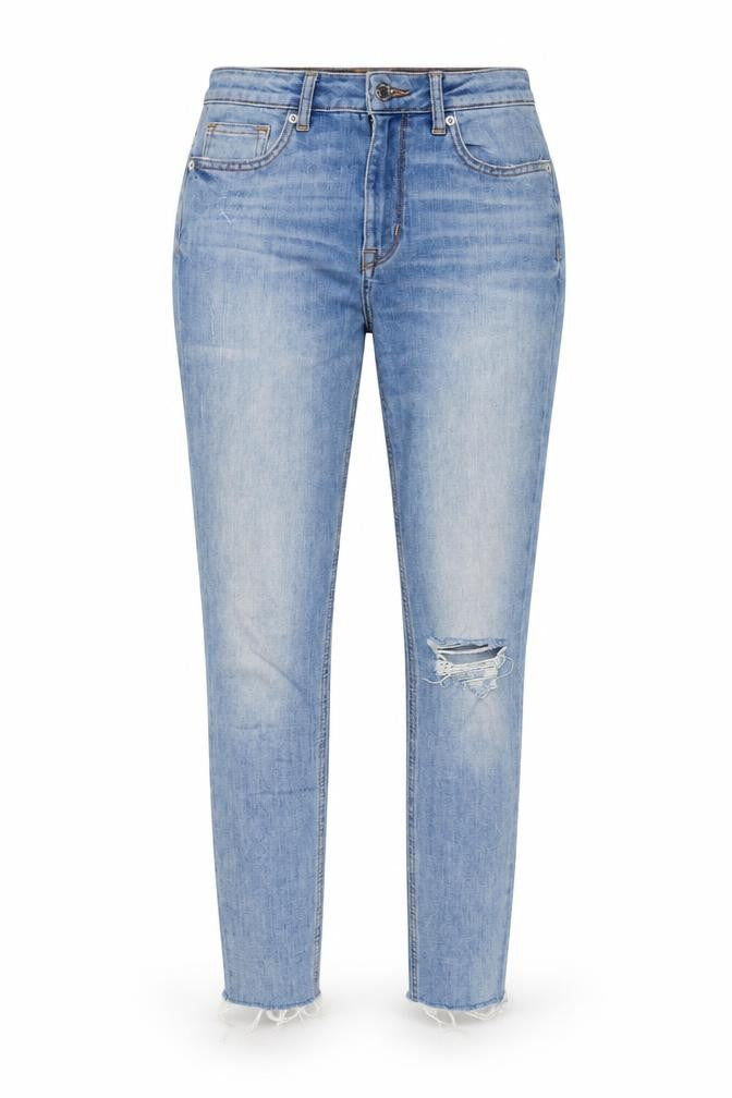 H&M Womens Blue Cotton Skinny Jeans Size 10 L27 in Regular Button