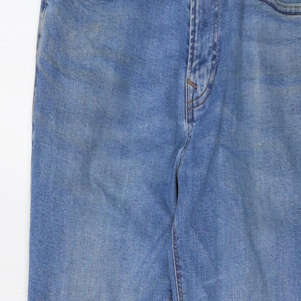 NEXT Mens Blue Cotton Skinny Jeans Size 30 in L28 in Regular Button