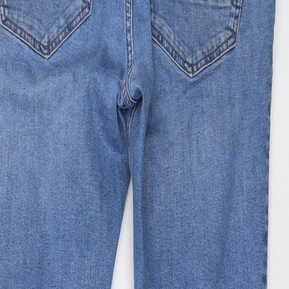 NEXT Mens Blue Cotton Skinny Jeans Size 30 in L28 in Regular Button