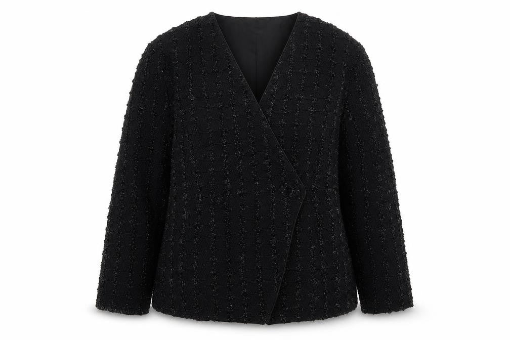 Mark Angelo Womens Black Jacket Blazer Size 14 Button