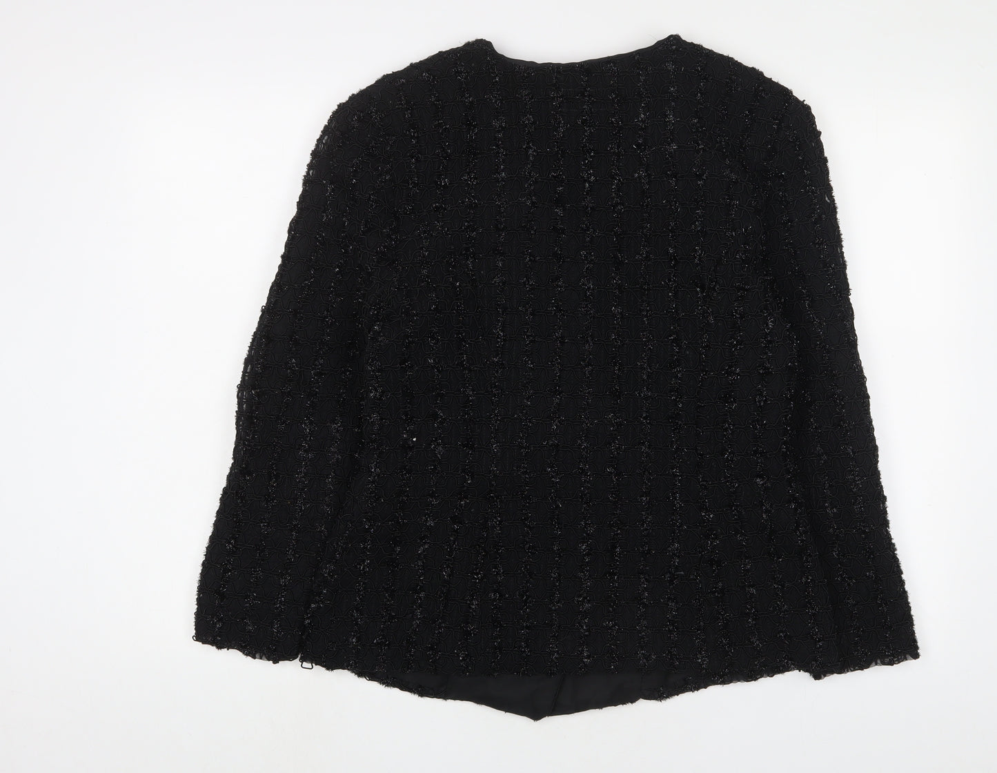 Mark Angelo Womens Black Jacket Blazer Size 14 Button