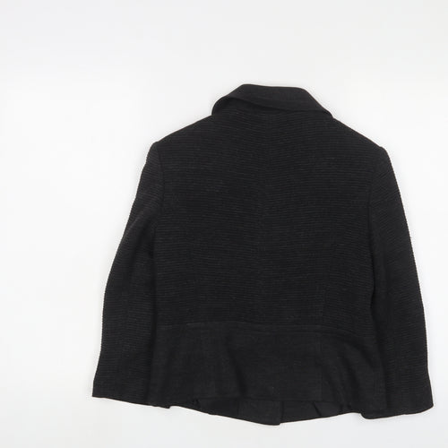 Marks and Spencer Womens Grey Jacket Size 10 Button